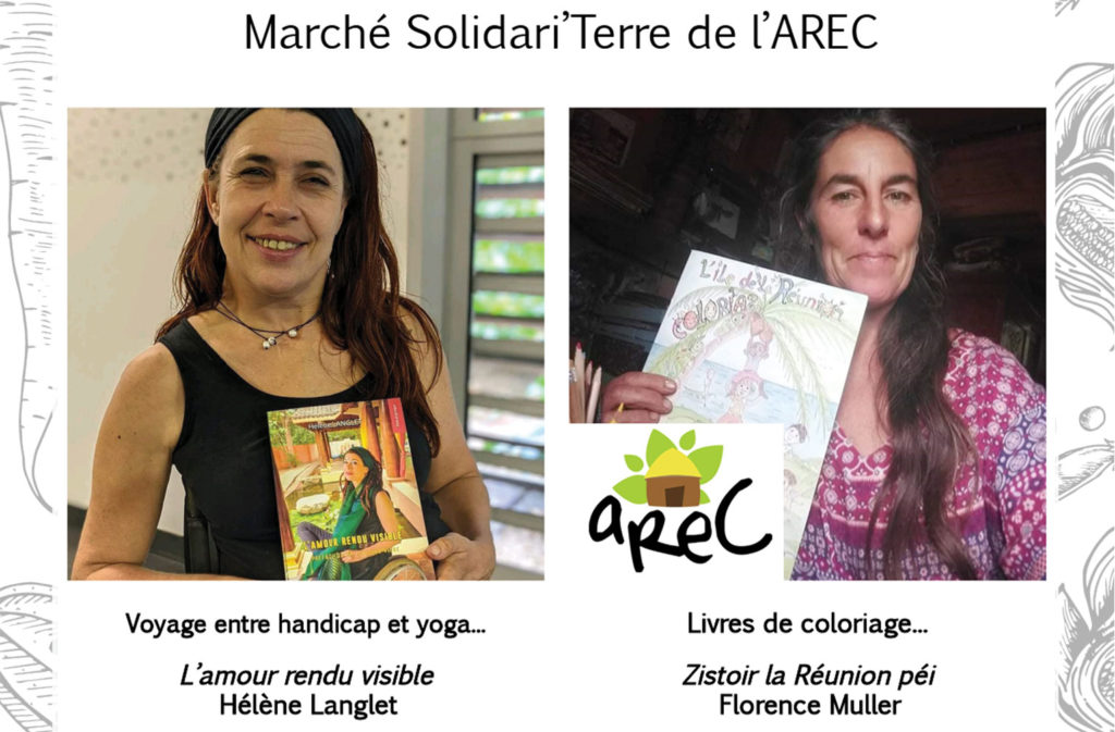 Affiche séance dédicaces Marché Solidari'Terre Hélène Langlet