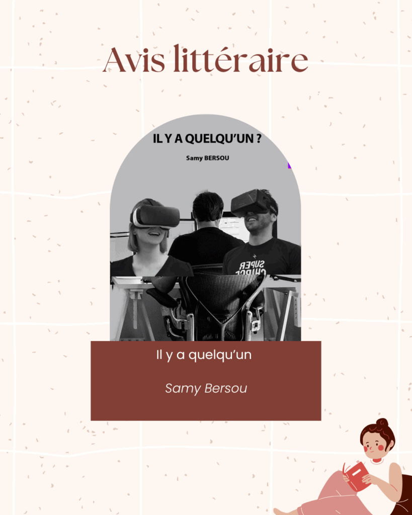 Affiche avis littéraire Il y a quelq'un